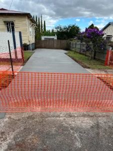 concrete driveway project in Toowoomba